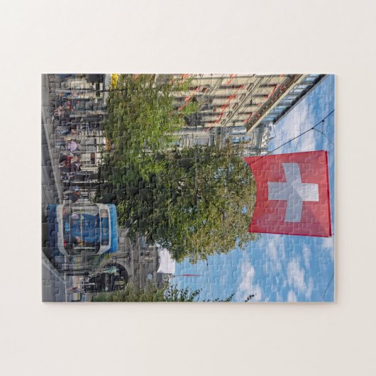 Zürich Tram Schweiz Jigsaw Puzzle (Horizontal)