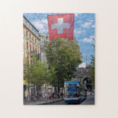 Zürich Tram Schweiz Jigsaw Puzzle (Vertikal)