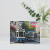 Zurich Trams Postcard Postkarte (Stehend Vorderseite)