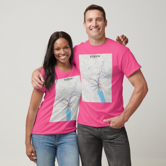 Zürich Transit Map T-Shirt (Unisex)