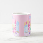 Zurich Travel Art, Schweiz, Pink Preppy Kaffeetasse (Mittel)