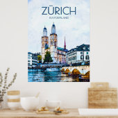 Zürich Travel Poster (Küche)