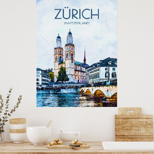 Zürich Travel Poster (Küche)
