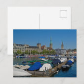 Zurich Waterfront - Zürichsee Postkarte (Vorne/Hinten)