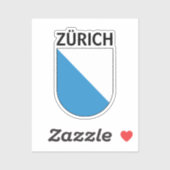 Zürichisches Wappen Aufkleber (Blatt)