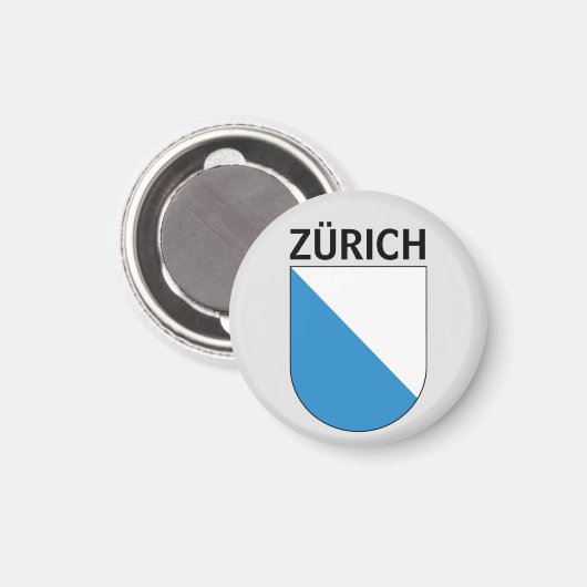 Zürichisches Wappen Magnet (Vorderseite/Rückseite)