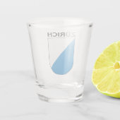 Zürichisches Wappen Schnapsglas (Rückseite)