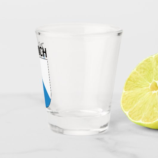 Zürichisches Wappen Schnapsglas (Rechts)