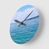 Zürichsee Runde Wanduhr (Winkel)