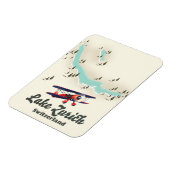 Zürichsee - Schweiz Karte Magnet (Linke Seite)
