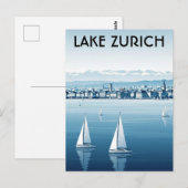 Zürichsee Schweiz Reise Postkarte (Vorne/Hinten)