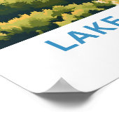 Zürichsee Schweiz Reisen Print Poster (Ecke)