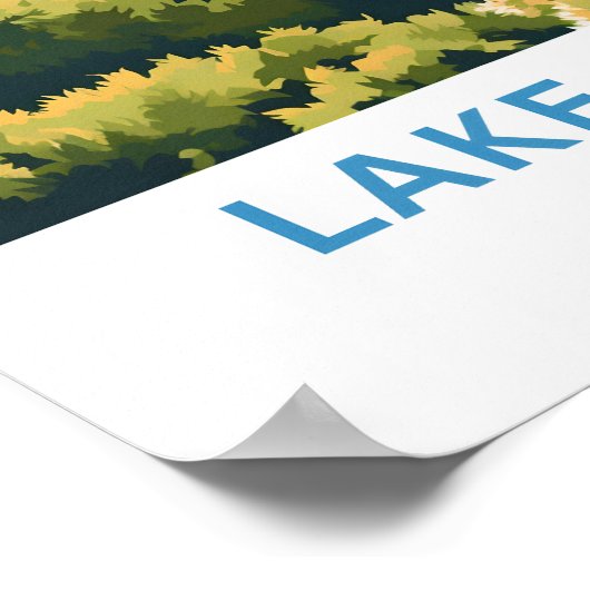 Zürichsee Schweiz Reisen Print Poster (Ecke)