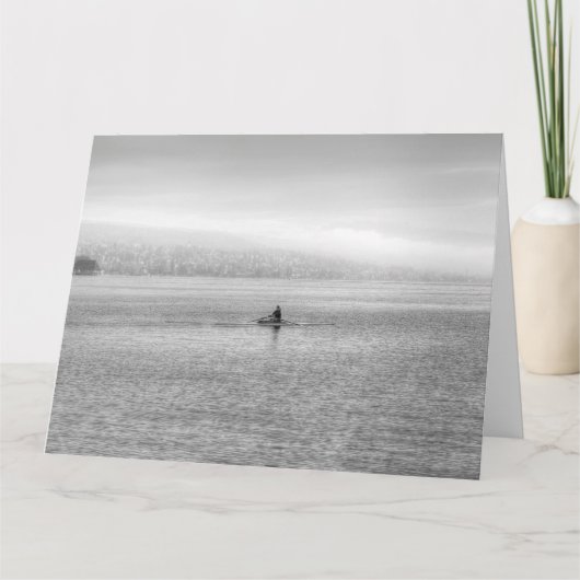 Zürichsee Single Sculler Karte (Vorderseite)