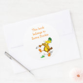 Zurna Duck Personalisiert Buchzeichen Sticker Vorl (Umschlag)