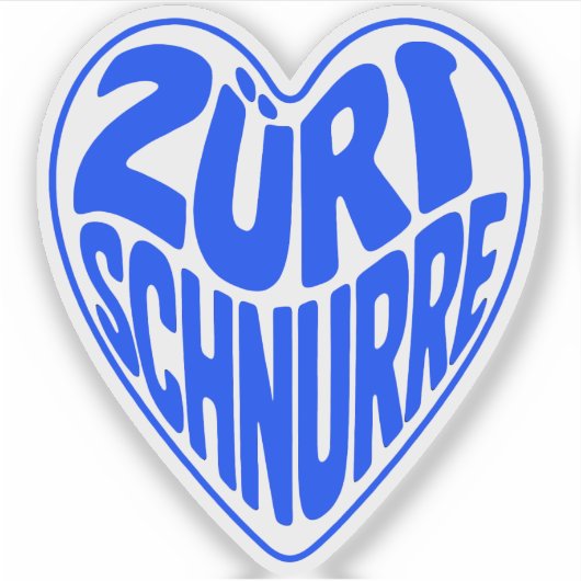 Zürri Schnurre Aufkleber (Vorderseite)