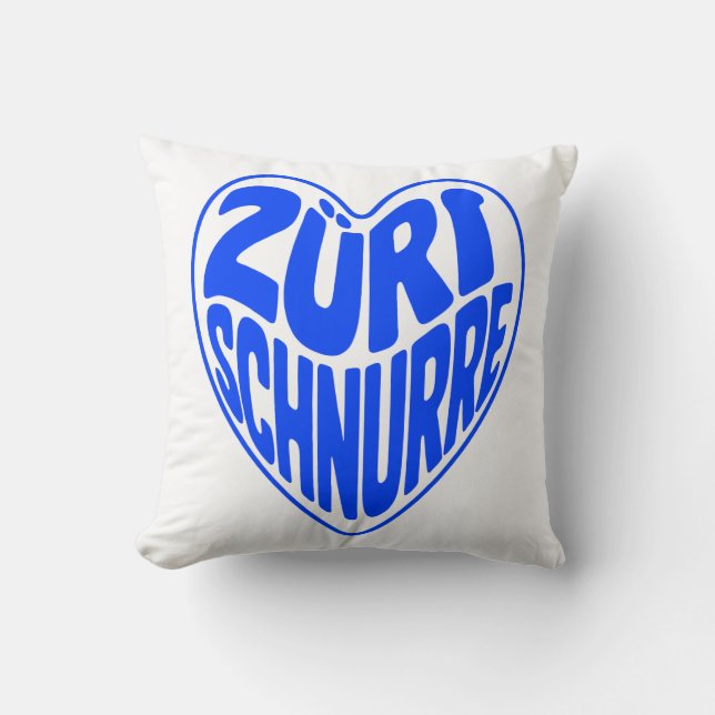 Zürri Schnurre Kissen (Vorderseite)