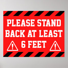 Zurück 1,5 m poster