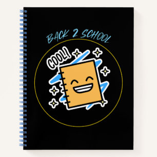 Zurück 2 Schule Cool School Beginnen T - Shirt Notizblock