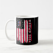 Zurück) 45 47 Trump 2024 Amerikanische Flagge Kaffeetasse (Links)