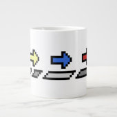 ZURÜCK! - 6, 10 oder 20 oz. (3 Pfeile) Tasse (Vorderseite)