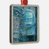 Zurück Alley View Blues Tint Silbernes Ornament (Rechts)