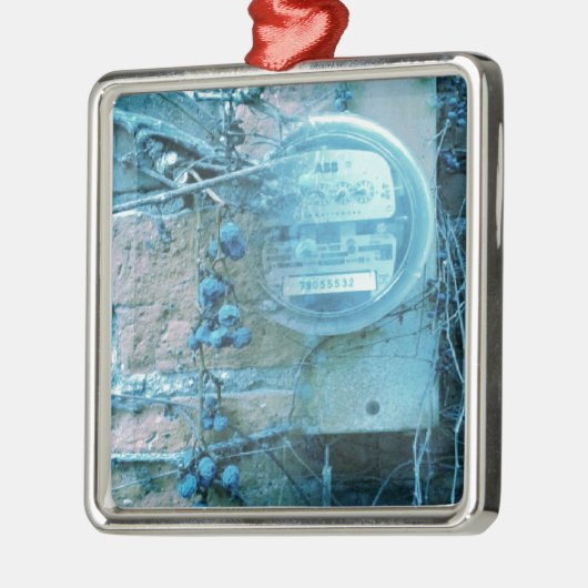 Zurück Alley View Blues Tint Silbernes Ornament (Links)