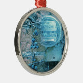 Zurück Alley View Blues Tint Silbernes Ornament (Rechts)