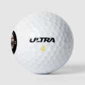 Zurück an Absender lustiger Außerirdischer Golfball (Logo)