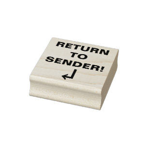 "ZURÜCK AN DEN ABSENDER!" Stempel