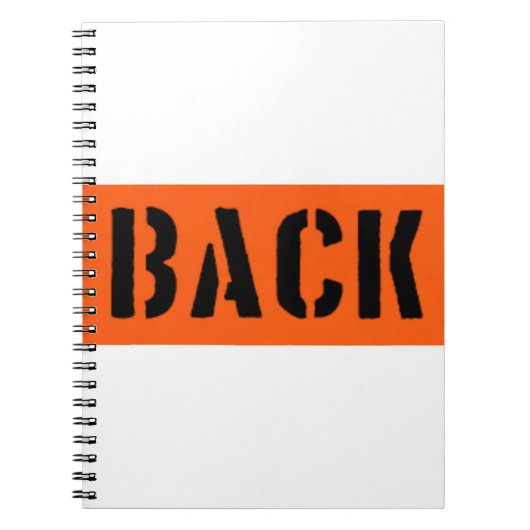 Zurück an der Vorderseite Notizblock (Vorderseite)