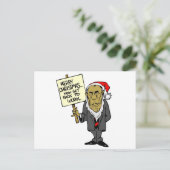 Zurück an die Arbeit Feiertagspostkarte (Stehend Vorderseite)