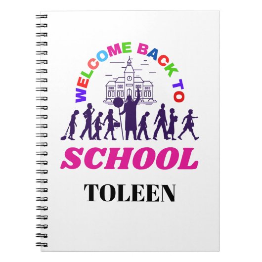 Zurück an die Schule Witziger Lehrer Personalisier Notizblock (Vorderseite)