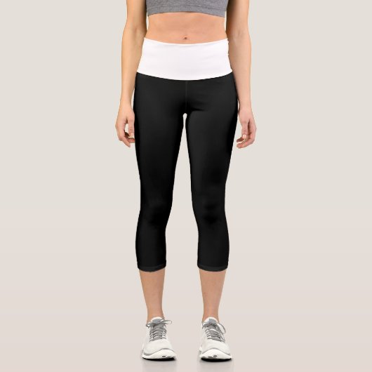 Zurück an ihm wieder solide Leggings schwarz  (Vorderseite)