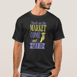 Zurück auf dem Markt, um es lustig scheiden zu las T-Shirt