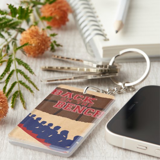 Zurück auf der Bank - Schlüsselanhänger (Vorderseite rechts)