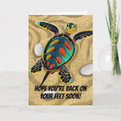 Zurück auf Ihre Füße bald gut werden Karte (Vorderseite)