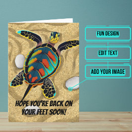 Zurück auf Ihre Füße bald gut werden Karte