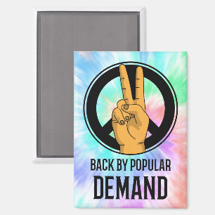 Zurück auf Verlangen der Kunden Tie-Dye Magnet