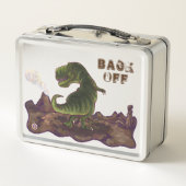 Zurück Aus Personalisierter T-Rex-Luchbox Metall Lunch Box (Rückseite)