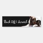 Zurück aus Tiger Autoaufkleber (Vorne)