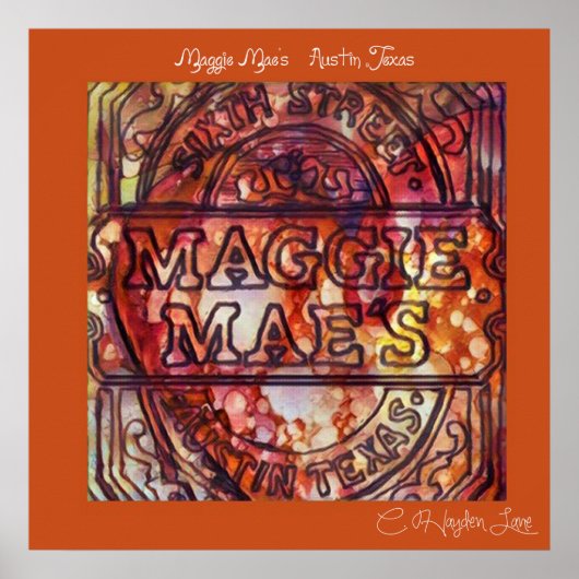 Zurück Austin Maggie Maes Druck Poster (Vorne)