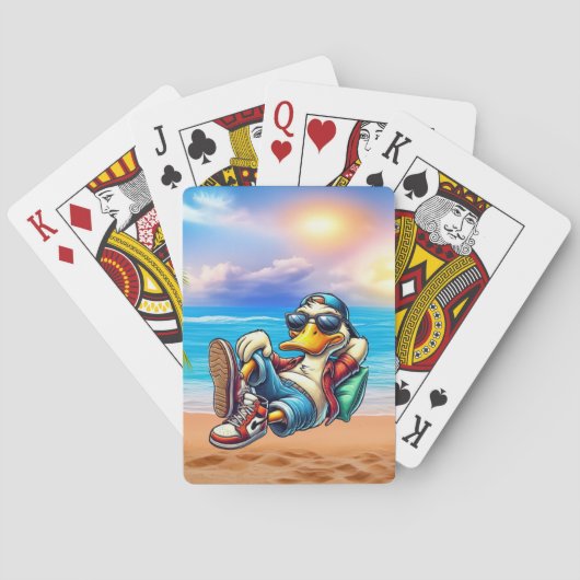 Zurück Beaching Duell Spielkarten (Rückseite)