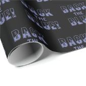 ZURÜCK BLAU GESCHENKPAPIER (Rolleneckpunkt)