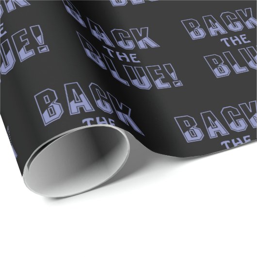 ZURÜCK BLAU GESCHENKPAPIER (Rolleneckpunkt)