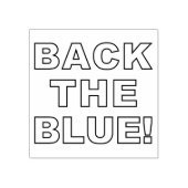 ZURÜCK BLAU GUMMISTEMPEL (Prägung)