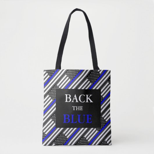 ZURÜCK BLAU TASCHE (Vorderseite)