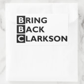 Zurück Clarkson Sticker (Tasche)