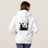 Zurück Design Hamlet Quote Panda Bären Frauen Hoodie (Schwarz voll)
