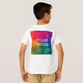 Zurück Design Hinzufügen von Boys mit weißer Vorla T-Shirt (Schwarz voll)